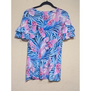 Lilly Pulitzer Kids Dress Ruffle Sleeve Floral‎ Print Casual XL